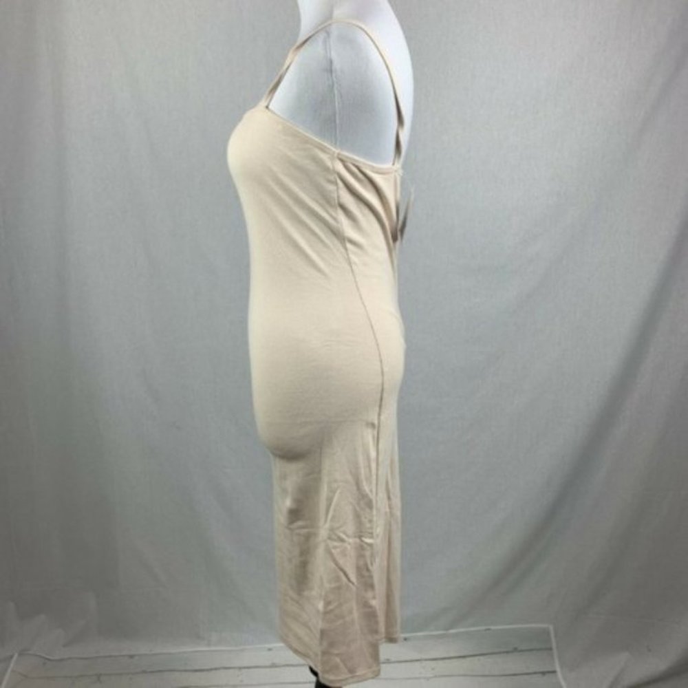 Topshop Nude Bodycon Tank Midi Dress - Picture 7 of 8